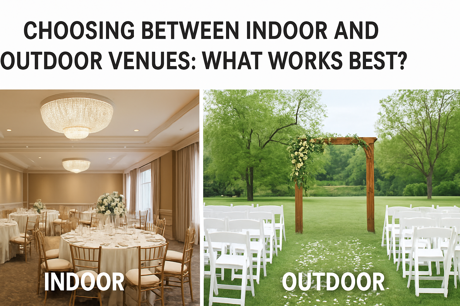 Choosing Between Indoor and Outdoor Venues: What Works Best?